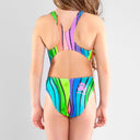 Costume intero bambina da allenamento PINUP 256P - Chlorine vista 5 — costume intero da nuoto, BONESWIMMER Made in Italy